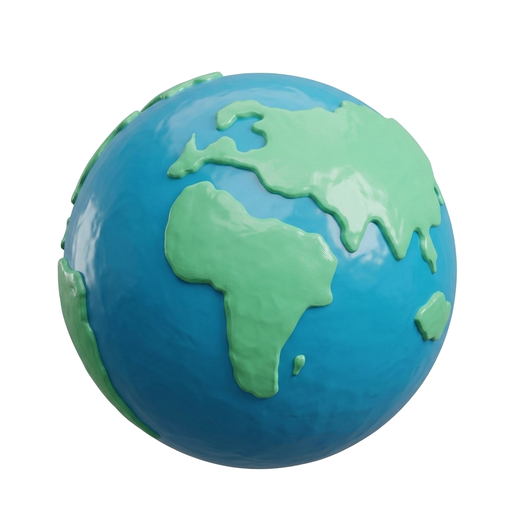 World TeleMedicine 3D Clay Illustration