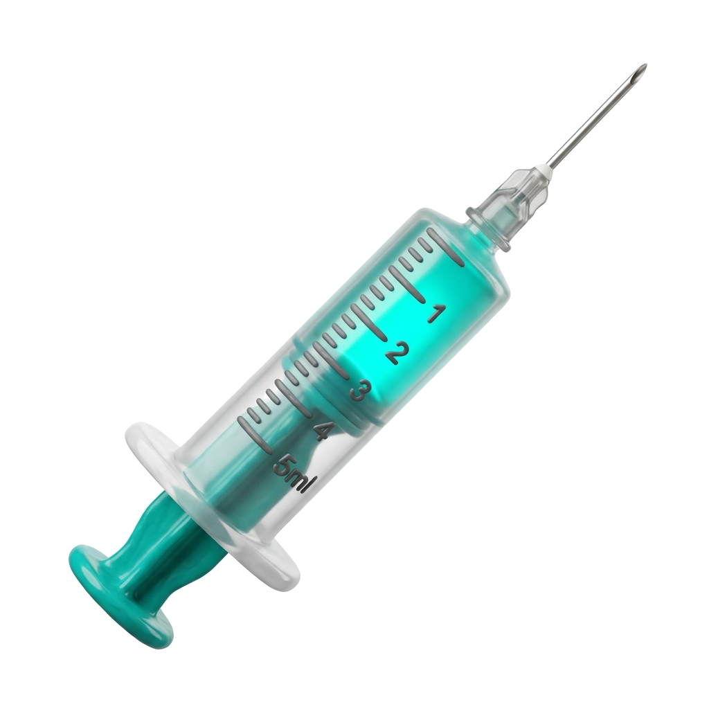 3D Floating Medical Injection Syringe